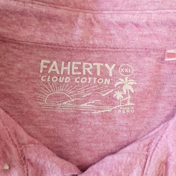 FAHERTY Cloud Double Knit Pima Cotton Short Sleeve Polo size XXL - Picture 13 of 17